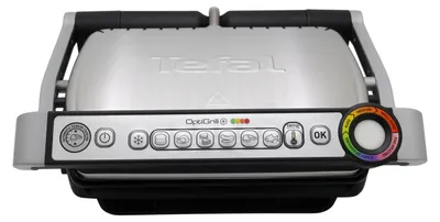 Produktbild von Tefal OptiGrill + OptiGrill+ Snacking&Baking GC714D, Edelstahl, Rechteckig, 600 cm², Aluminium, Thermoplast, Fertig, Temperatur