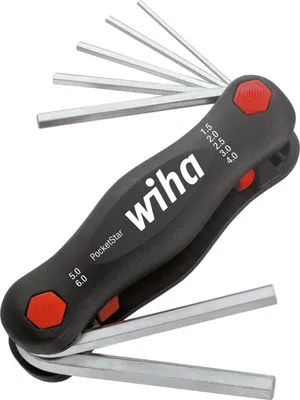 Zdjęcie produktu dla Narzędzie wielofunkcyjne Wiha Pocketstar Hexagon 7-częściowe (23035)