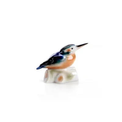 Zdjęcie produktu dla Ręcznie wykonana figurka porcelanowa przedstawiająca zimorodka – Wagner & Apel