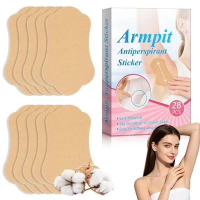 Produktbild von Schweißpads für die Unterarme, 28 Stück, für trockene Kleidung