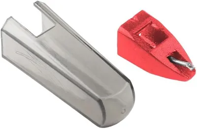 Productafbeelding van Vervangende Naald - Stylus Element - Vinyl Afspelen - Precisie Compatibiliteit - 6 x 4 x 3 cm - Rood