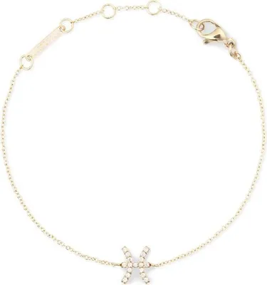 Imagen del producto de Collar Daniel Wellington Crystal Zodiac, modelo Piscis, en color dorado. Pulsera