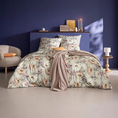 Produktbild von Estella Mako Interlock Jersey Bettwäsche Sissy grau 135x200 cm + 80x80 cm