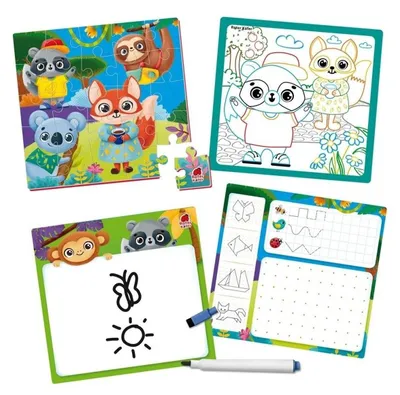 Obrázok produktu pre Gra edukacyjna Zwierzęta 4w1 dla dzieci RK1060-03