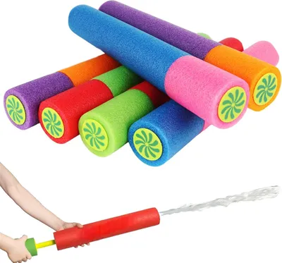 Produktbild von Schaumstoff Wasserpistole 33 cm, 5 Stück, für Wasserschlacht