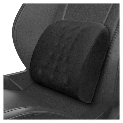Produktbild von Lendenkissen für das Auto, Memory-Schaum Lendenstützkissen, Rückenkissen für Autositz, ergonomisches Rückenkissen für Auto, Zuhause, Büro, Rollstuhl, Schwarz