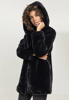 Immagine prodotto di Urban Classics - Cappotto con cappuccio da donna nero - 3XL