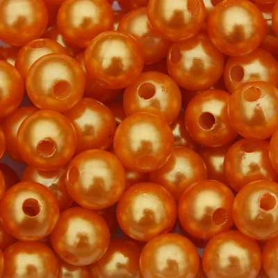 Produktbild von Perlen - Kunstperlen - Wachsperlen Ø 8mm / 250 St. / Farbe: Orange