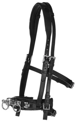 Produktbild von Kerbl Kappzaum Reitsport Leder Exklusiv Schwarz Warmblut Gebissriemen Equestrian