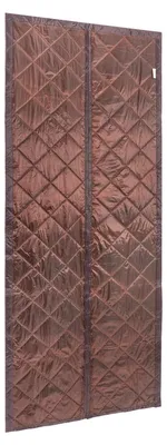 Produktbild von Magnetischer Türvorhang - Thermovorhang - Wärmedämmend - Mittelöffnung, 2 Paneele - Wasserdicht - Doppellagig - Für Tür 81x203 cm - Kaffeebraun