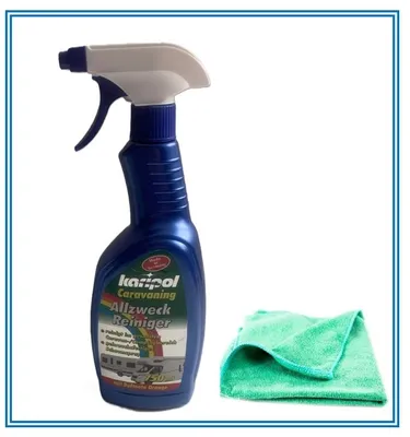 Produktbild von karipol Caravaning Allzweck Reiniger 750 ml und 1 Microfasertuch