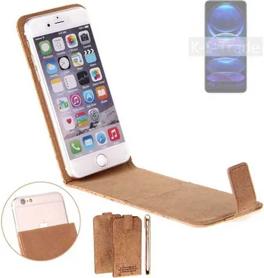 Produktbild von K-S-Trade Handyhülle kompatibel mit Xiaomi Redmi Note 12 Pro+ Kork Hülle Flipstyle Case Schutzhülle Kork Case Hülle Flip cover Klapphülle Klapp,
