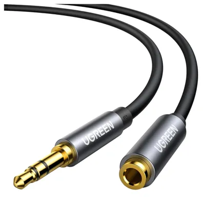 Image de Câble d'extension audio auxiliaire Ugreen Av118 3.5 Mm 5M (Noir)