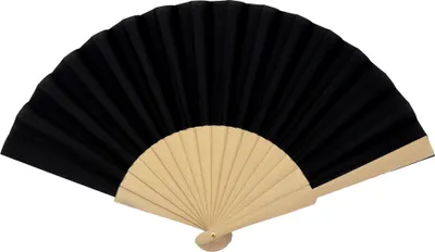 Produktbild von Fächer - Wedel - faltbarer Fächer - Handfächer - schwarz