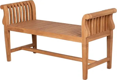 Produktbild von Teakholz Gartenbank Wigan ohne Rückenlehne 130 cm