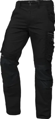 A pair of black PUMA workwear trousers shown against a white background.