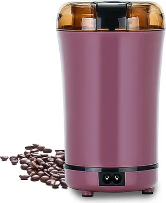 Produktbild von Elektrische Kaffeemühle, Gewürzmühle, tragbar, Ein-Knopf-Bedienung, mit Edelstahlklinge