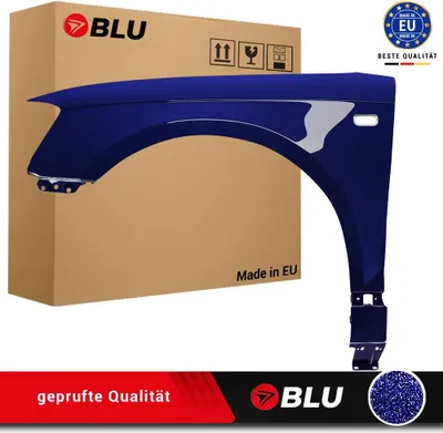 Image de BLU Aile Compatible avec Audi A3 8P II-generation LZ5J Gauche Blau MoroBlau | 2003-2008 | Avant | Peint| Prêt à Monter | Galvanisé