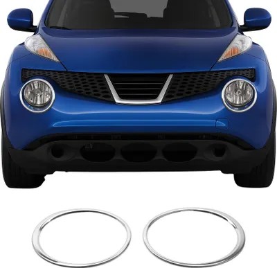 Image de Cadre Phare Antibrouillard pour Nissan Juke 10-14 en acier inox Chromé