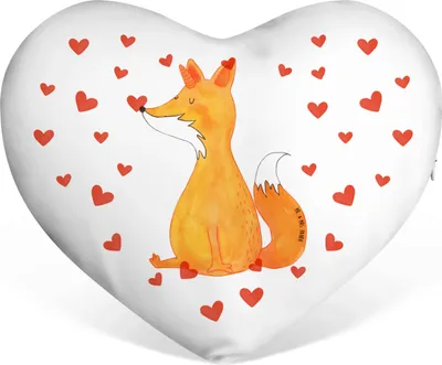 Produktbild von Mr. & Mrs. Panda Kuschelkissen Einhorn Wunsch - Weiß - Geschenk, Füchse, dekoartikel, Unicorn, Sofakissen, Fuchs, Herz, Einhörner, Dekokissen, Fuchshörnchen, Unicorns