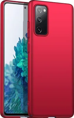 Image de Galaxy S20 FE Case, Thin Matte PC Anti-Fingerprint Protective Case for Samsung Galaxy S20 FE Red