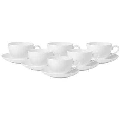Produktbild von Villeroy & Boch Royal Kaffeetasse mit Untertasse 260 ml 6er Set