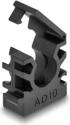 Immagine prodotto di Supporto per cavi Delock, con clip di fissaggio, 10 mm - Nero (confezione da 8)