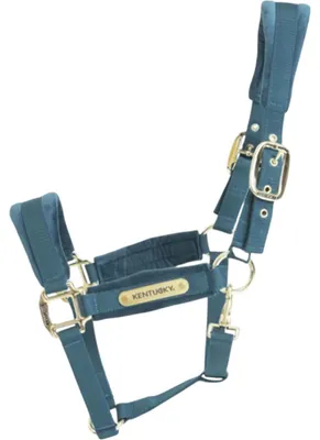 Produktbild von Kentucky Horsewear Halfter Velvet Samthalfter Stallhalfter Smaragd Full