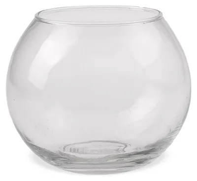 Produktbild von Runde Glas-Vase Ø 11 x 9,5 cm als Kerzenglas zum Befüllen
