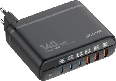 Immagine prodotto di caricabatterie veloce GaN da 140W 3x USB-C e 3x USB-A