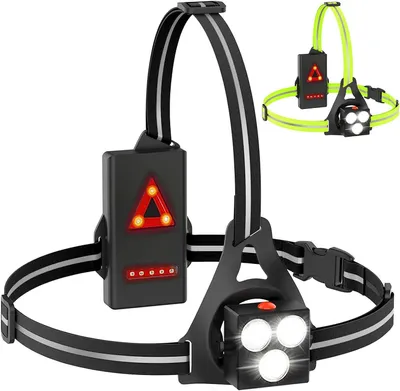 Productafbeelding van Hardlooplamp borst - 500 lumen - 120° kantelbaar - Oplaadbaar via USB