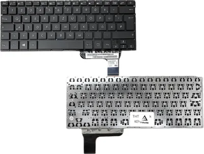 Produktbild von DEUTSCHE - Tastatur Keyboard ohne Beleuchtung, Rahmen Kompatibel für Asus Zenbook UX303LB