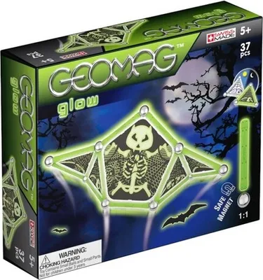 Zdjęcie produktu dla Bloki magnetyczne GEOMAG Glow Fear 37 el.