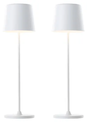 Produktbild von BRILLIANT LED-Akku-Tischleuchte Kaami, 2 W, 310 lm, 3000 K, weiß, 2er Set