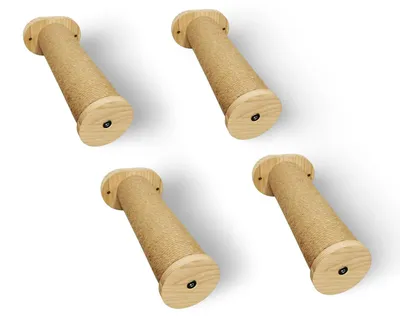 Image de 4 pièces poteaux d'escalade chat 30x8cm mur chat poteaux mur d'escalade chat mur
