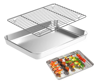 Image de Plaque de cuisson antiadhésive en acier inoxydable pour une cuisson efficace
