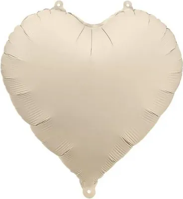 Immagine prodotto di Pallone in foil cuore, beige chiaro, 45 cm