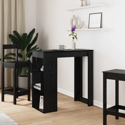 Produktbild von Maison Exclusive - Bartisch Schwarz Eichen-Optik 102 x 50 x 103,5 cm Holzwerkstoff