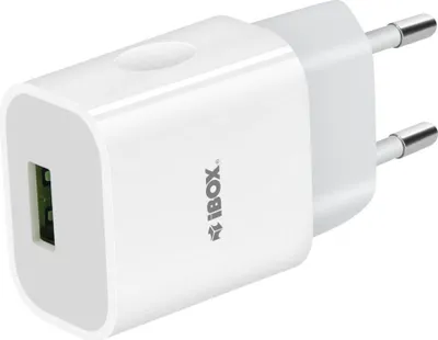 Produktbild von Netzladegerät iBOX C-41 USB 2A  1 USB-Anschluss  microUSB-Kabel  Weiß