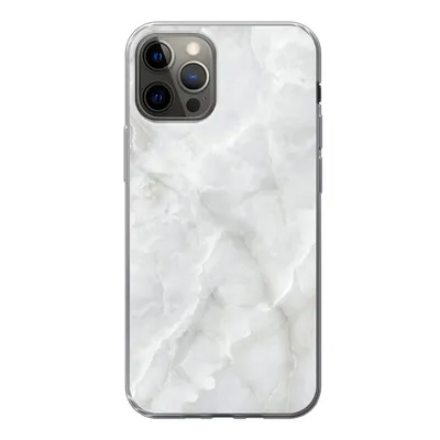 Produktbild von MuchoWow® Handyhülle Schutzhülle Hülle für iPhone 13 Pro Marmor - Weiß - Muster - Stein - Marmoroptik Silikon Softcase Handy Hülle - Handy-Tasche