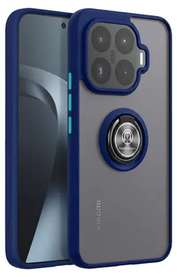 Obrázok produktu pre Puzdro Avizar pre Xiaomi 17T s otočným magnetickým krúžkom a matnou povrchovou úpravou, farba: tmavomodrá