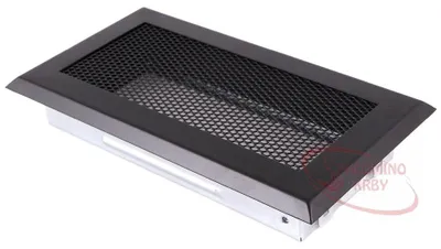 Obrázok produktu pre Krbová mriežka 10x20 cm čierna matná