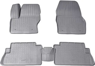 Zdjęcie produktu dla gumowe dywaniki podłogowe 3D do FORD Kuga II | DM2 | BJ 2013 - 2019 | szare z obramowaniem