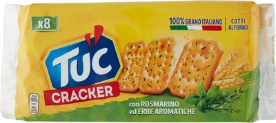 Produktbild von 6x Gebackener Tuc Cracker mit Rosmarin und aromatischen Kräutern - 250g