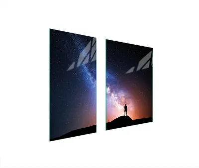 Immagine prodotto di Piastre copriforno 2 pezzi 75x52 Vetroceramica copriforno tagliere vetro uomo Nordlich