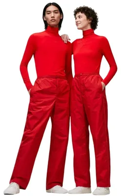 Produktbild von Lacoste Rote Weite Hose aus Ortalion, XL, Uni, strapazierfähig und windschützend