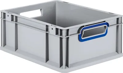 Produktbild von Allit EuroBox 417, 400x300x170 mm, Griffe offen, grau/blau
