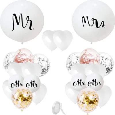 Immagine prodotto di Set Di Palloncini Per Matrimonio, 25 Pezzi, Decorazioni