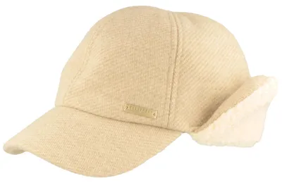 Seeberger Baseball-Cap in Strickoptik mit Ohrenschutz in beige