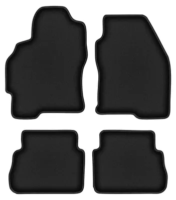 Produktbild von Velours-Fußmatten für Ford Mondeo MK2 1996-2000 (Kombi/Limousine/Liftback) – 4-tlg, Schwarz, passgenau – Wielganizator DURBAN